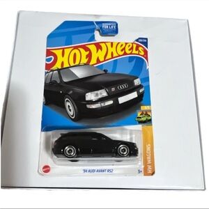 Hot Wheels Black Audi Avant RS2 Toy Car